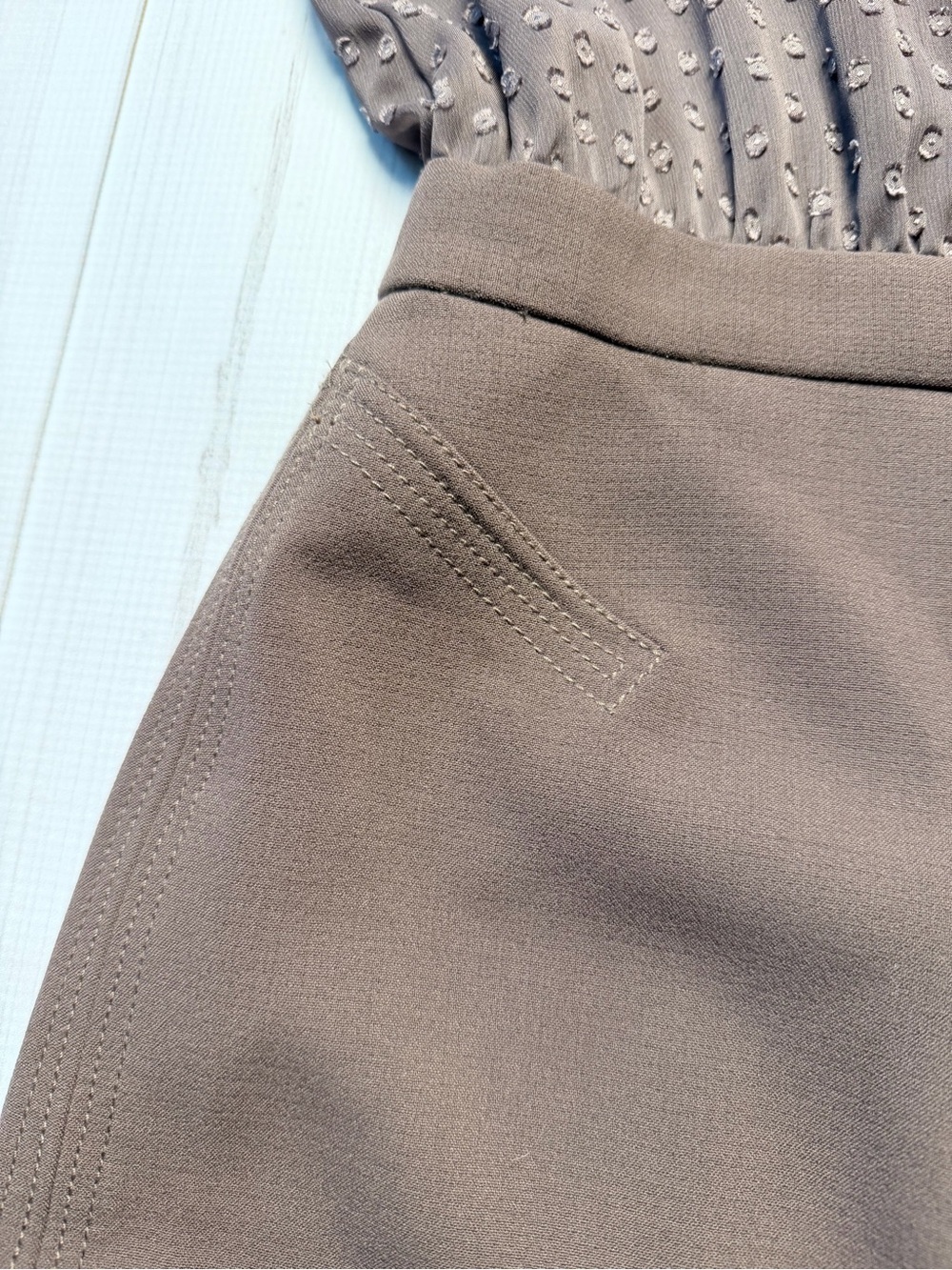 LOFT Ruffle-Detail Pencil Dress - Picture 2 of 6